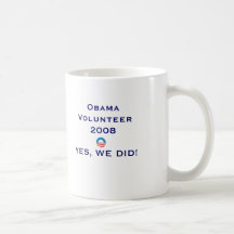 obama_4color vers 2, JustOneInAMil... - Customised Mug