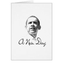 Obama: A New Day T-shirt Greeting Cards