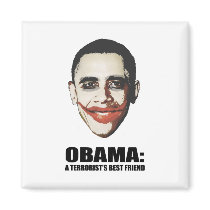 OBAMA - A TERRORIST'S BEST FRIEND FRIDGE MAGNETS