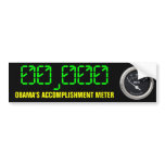 OBAMA ACCOMPLISHMENT METER BUMPER STICKERS