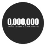 Obama Accomplishments Round Stickers