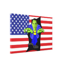Obama Against America Canvas Print