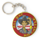 Obama All Hat No Cattle keychains