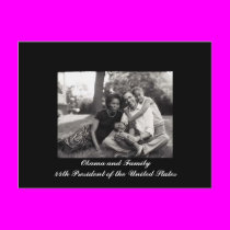Obama and Family 44th President of the USA postcards