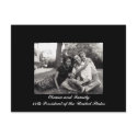 Obama and Family 44th President of the USA postcards