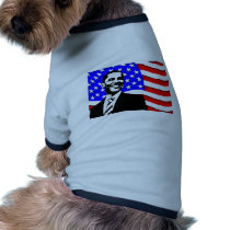 Obama And Flag Dog Shirt