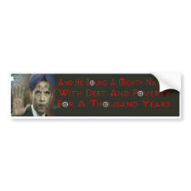 Obama Anti-Christ Bumper Sticker