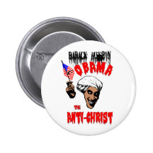 Obama Anti-Christ Button