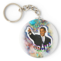 Obama Aquarius Key Chain