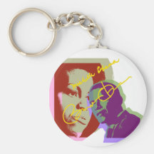Obama barack and michelle keychain