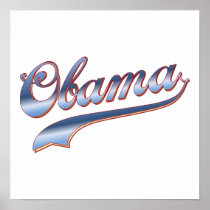 Obama Baseball Style Swoosh Tees Gifts Posters