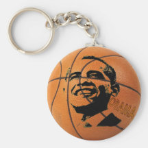 Obama Basketball Keychain