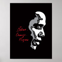 Obama: Believe Change Progress Poster