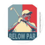 Obama Below Par Sticker