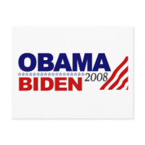 Obama Biden 2008 Post Card