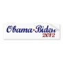 Obama Biden 2012 Bumper Sticker