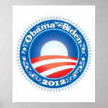 Obama Biden 2012 Circle posters