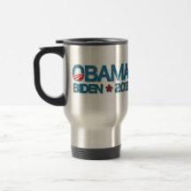 Obama Biden 2012 Dropshadow Blue Coffee Mug