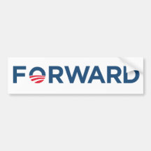 Obama Biden 2012 Forward (Dark Blue ) Bumper Stickers