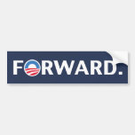 Obama / Biden 2012 Forward Slogan (White on Blue) Bumper Stickers