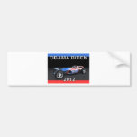 Obama Biden 2012 Racing Car - Hot and Sleek Bumper Sticker