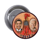 Obama Biden 2012 Rooster Pin