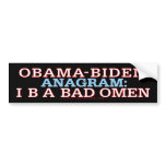 Obama-Biden Bad Omen bumper stickers