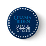 Obama Biden for the Change We Need buttons