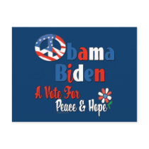 Obama Biden Peace and Hope 2008 copy Post Cards