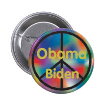 Obama Biden Peace Button