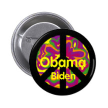 Obama Biden Peace Button