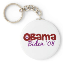 Obama Biden Peace Key Chain