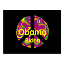 Obama Biden Peace Postcard