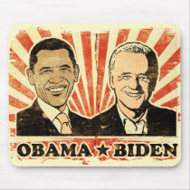 Obama Biden Portraits Mousepad