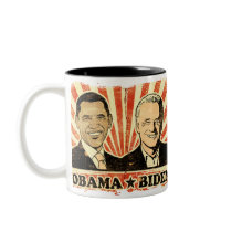 Obama Biden Portraits Mug