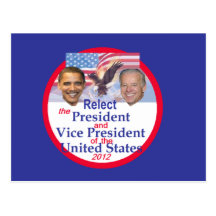 Obama Biden Post Card
