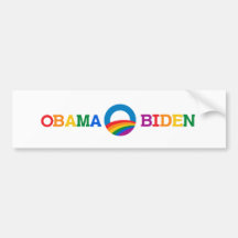 Obama Biden Pride Colours Bumper Stickers