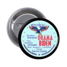 Obama Biden Ticket Button