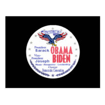 Obama Biden Ticket Postcard