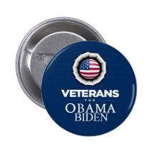 Obama Biden VETERANS Button