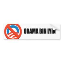 Obama bin lyin' bumper sticker
