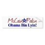 Obama Bin Lyin (McCain Palin 2008) Bumper Sticker