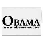 OBAMA Black/White Series Greeting Cards