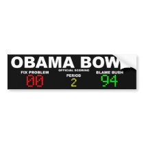 Obama Bowl - Official Scoring Bumper Sticker
