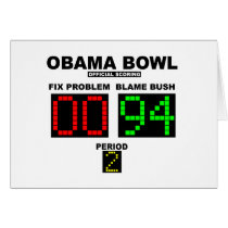 Obama Bowl - Official Scoring Cards