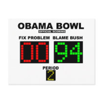 Obama Bowl - Official Scoring Post Cards