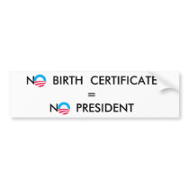 OBAMA BUMPER STICKER