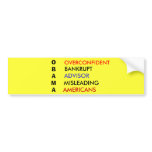 OBAMA BUMPER STICKER bumper stickers