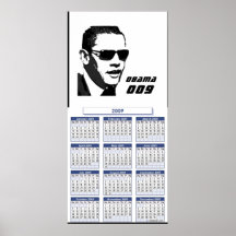 OBAMA CALENDAR POSTER