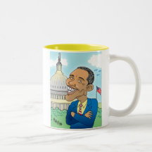 Obama Cartoon Mugs!